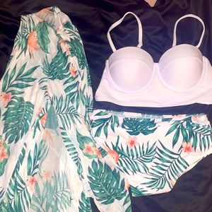 Matching coverup and bathing suit